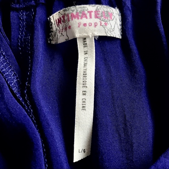 Free People Intimately Royal Blue Lace Dress, Lrg - Picture 8 of 8